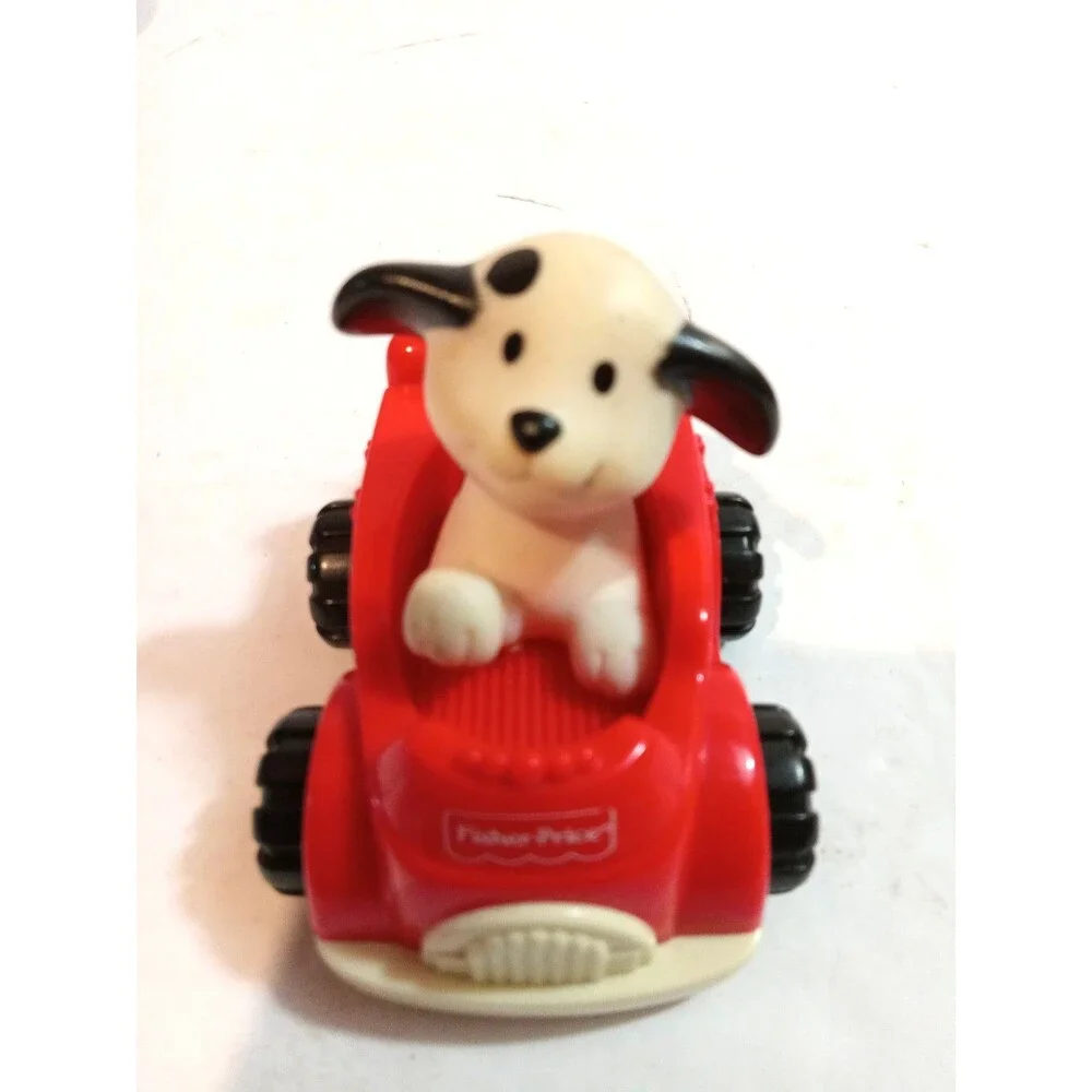 Fisher Price vintage 1997 Dog in Fire Truck  Toy